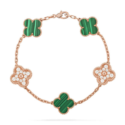 [Glimmer] CLOVER 5 MOTIF MALACHITE ブレスレット コレクション