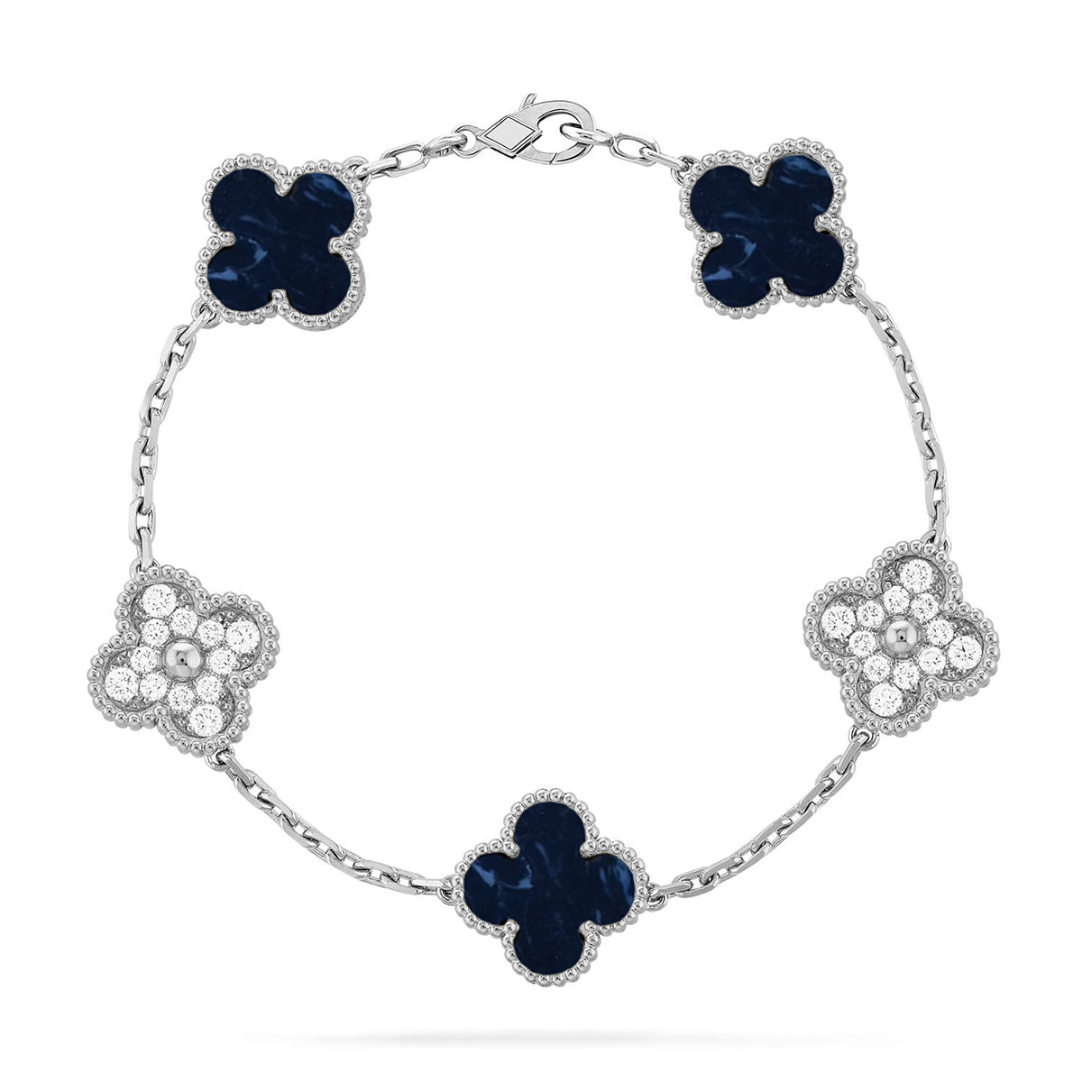 [Glimmer]CLOVER 5 MOTIF PIETERSITE BRACELET COLLECTION