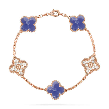 [Glimmer]CLOVER 5 MOTIF BLUE VEINS BRACELET COLLECTION