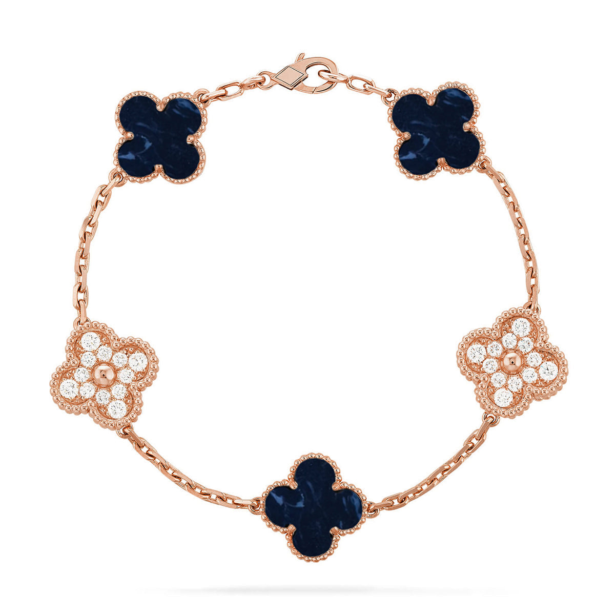 [Glimmer]CLOVER 5 MOTIF PIETERSITE BRACELET COLLECTION