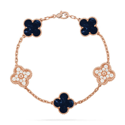 [Glimmer]CLOVER 5 MOTIF PIETERSITE BRACELET COLLECTION