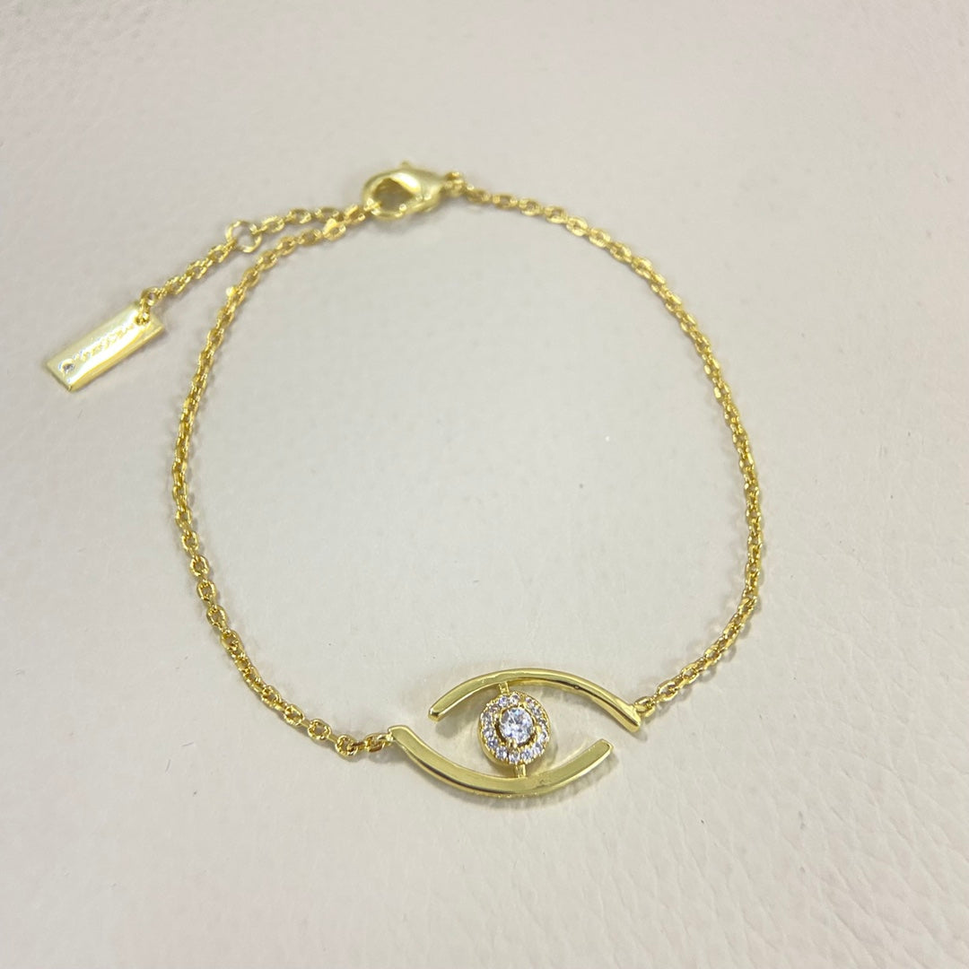 [Glimmer]Demo Eye Pave-Set Diamond Bracelet
