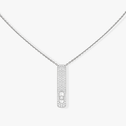 [Glimmer]MY FIRST DIAMOND PAVED NECKLACE