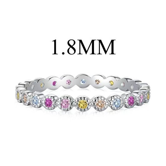 [Glimmer Jewelry]Unique Scintillating Round Cut Daily Ring