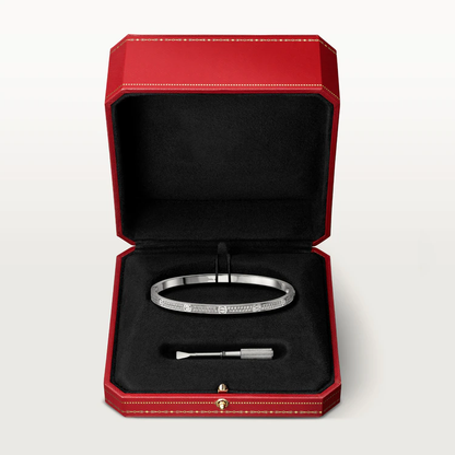 [Glimmer]LOVE BRACELET 3.65MM DIAMOND-PAVED