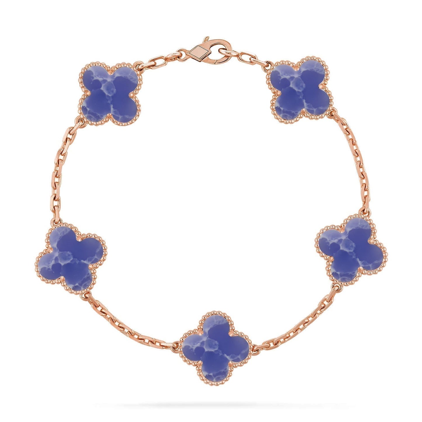 [Glimmer]CLOVER 5 MOTIF BLUE VEINS BRACELET COLLECTION
