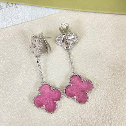 [Liorra]2026 NEW CLOVER 2 MOTIF  BUBBLE PINK ENAMEL