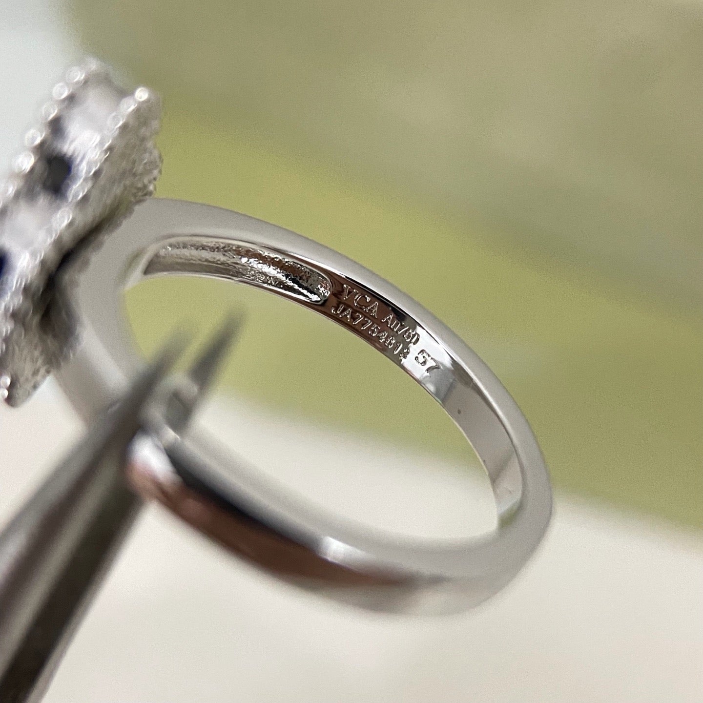 [Liorra]NEW ROSE QUARTZ FOUR-LEAF CLOVER RING