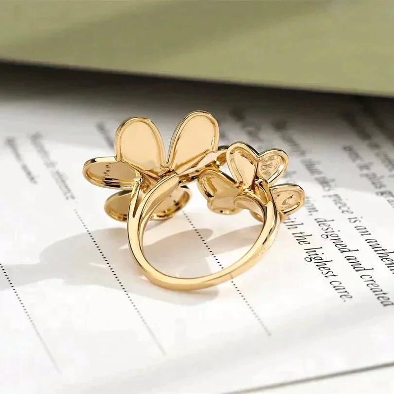 [Glimmer]CLOVER COMOS GOLD DIAMOND RING
