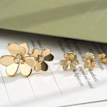 [Glimmer]CLOVER COMOS GOLD DIAMOND RING
