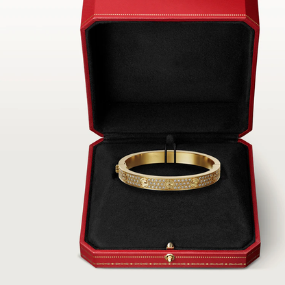 [Glimmer]LOVE BRACELET 6.1MM DIAMOND-PAVED
