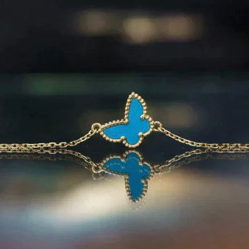 [Glimmer]BUTTERFLY TURQUOISE BUTTERFLY BRACELET