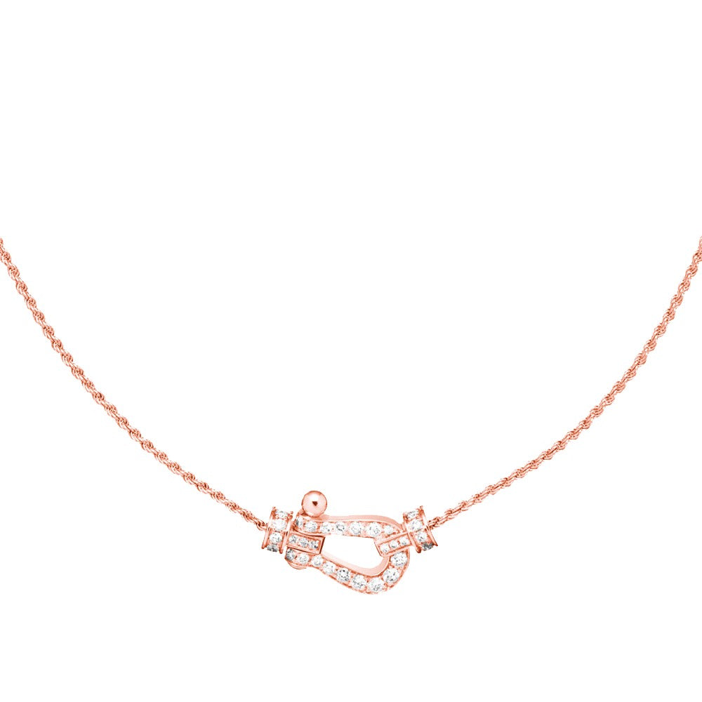 [Glimmer]FORCE 10 PINK GOLD DIAMOND NECKLACE