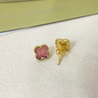 [Liorra]2026 NEW MINI CLOVER 1 MOTIF  BUBBLE PINK ENAMEL