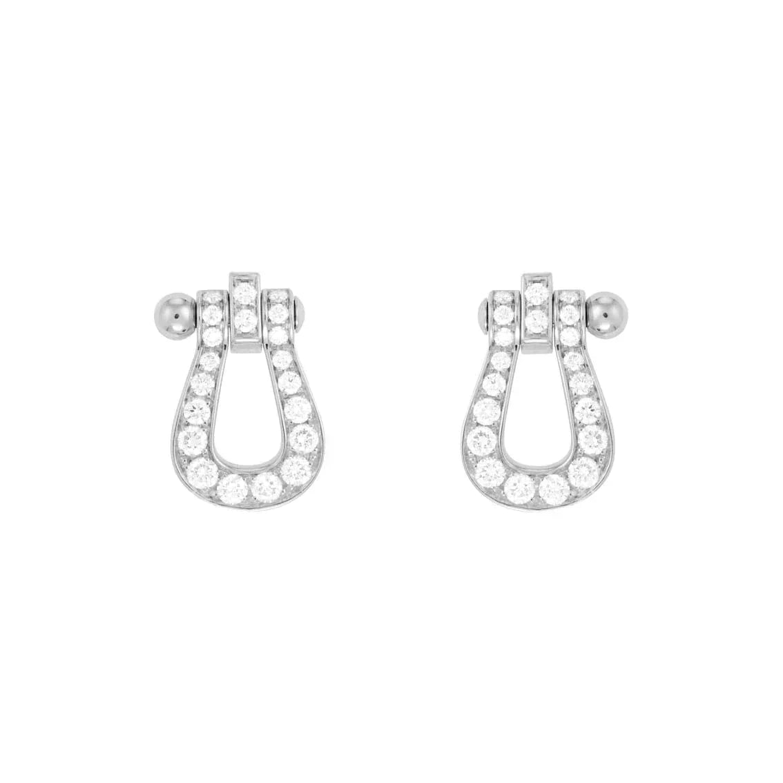 [Glimmer]FORCE 10 FULL DIAMOND STUD EARRINGS MINI MODEL