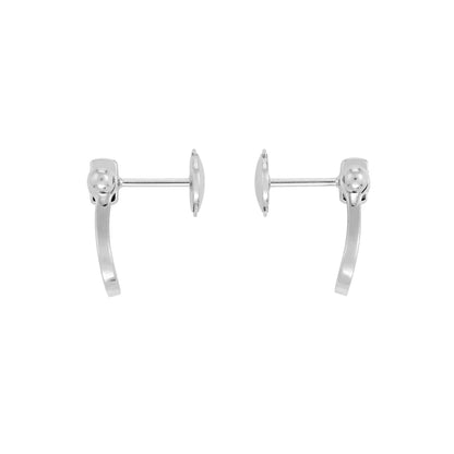 [Glimmer]FORCE 10 FULL DIAMOND STUD EARRINGS MINI MODEL
