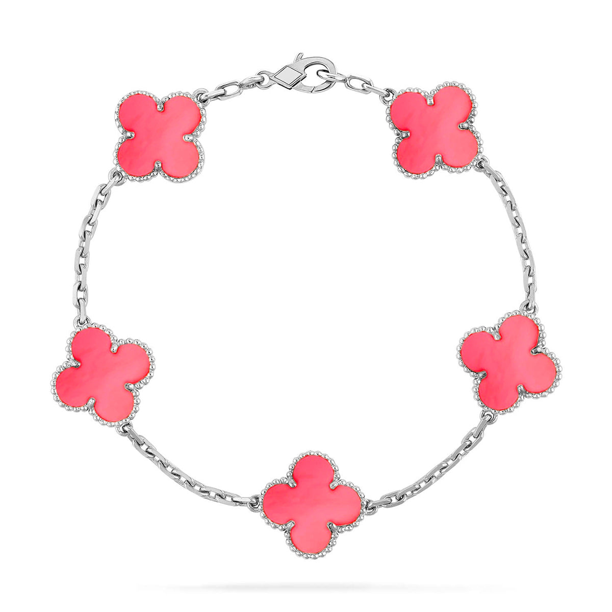 [Glimmer] CLOVER 5 MOTIFS ピンクMOPブレスレットコレクション
