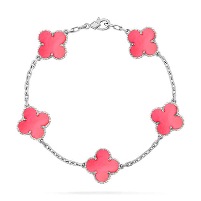 [Glimmer] CLOVER 5 MOTIFS ピンクMOPブレスレットコレクション
