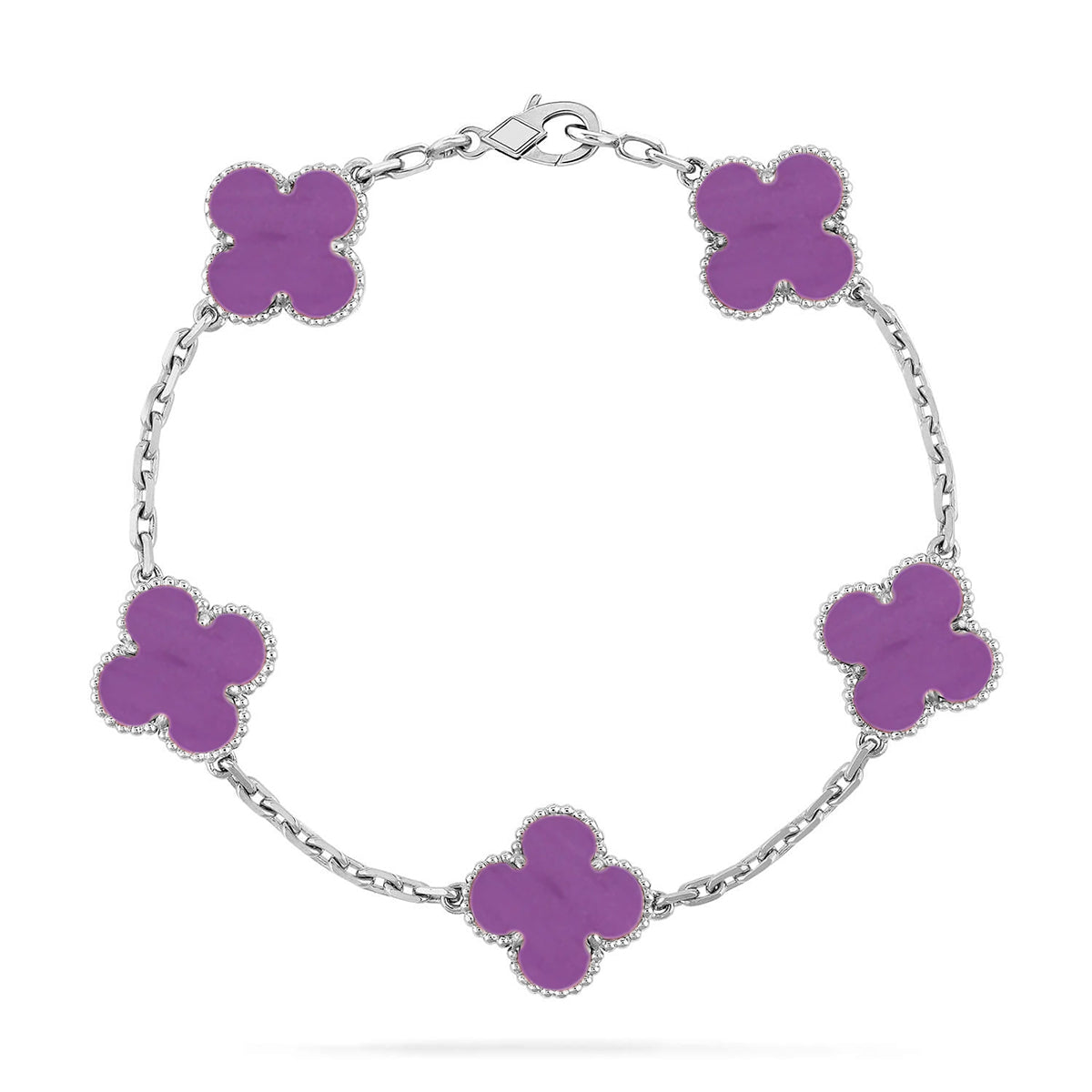 [Glimmer] CLOVER 5 MOTIF VIOLET BRACELET COLLECTION
