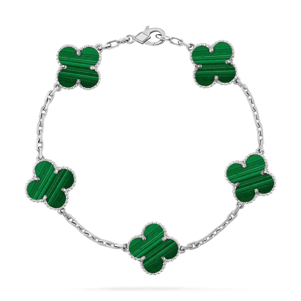 [Glimmer] CLOVER 5 MOTIF MALACHITE ブレスレット コレクション