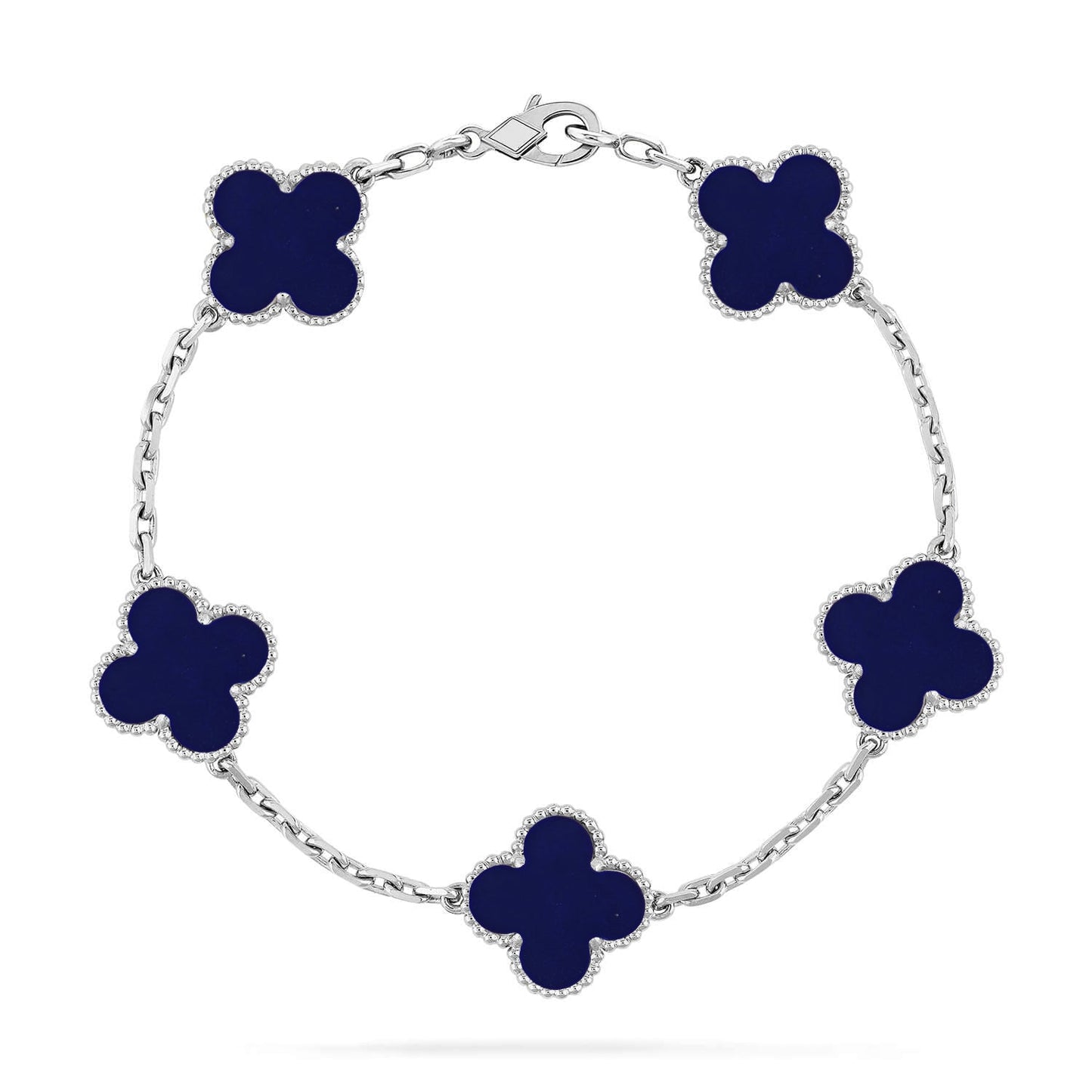[Glimmer]CLOVER 5 MOTIF LAPIS LAZULI BRACELET COLLECTION