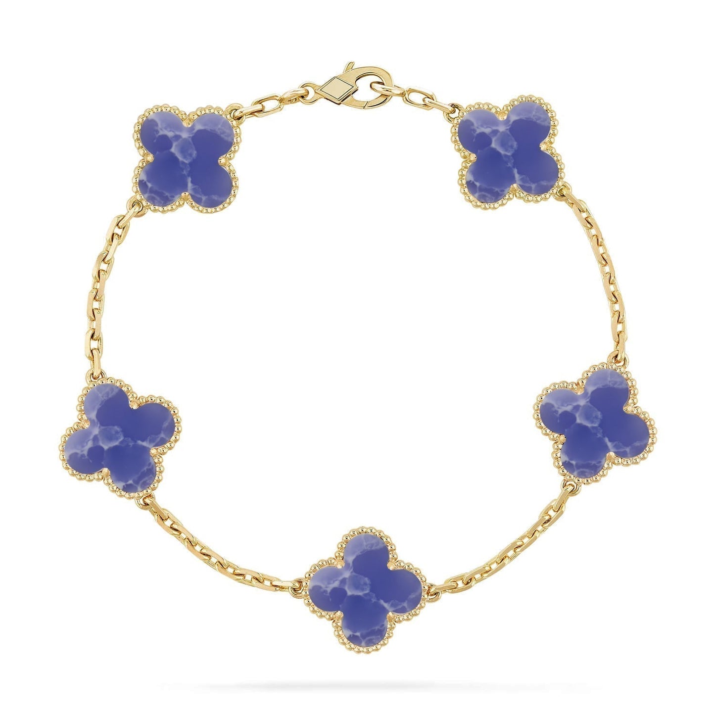 [Glimmer]CLOVER 5 MOTIF BLUE VEINS BRACELET COLLECTION