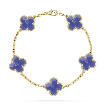 [Glimmer]CLOVER 5 MOTIF BLUE VEINS BRACELET COLLECTION