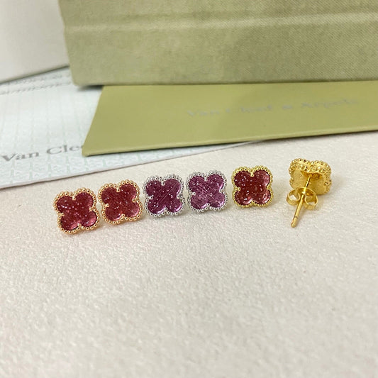 [Liorra]2026 NEW MINI CLOVER 1 MOTIF  BUBBLE PINK ENAMEL