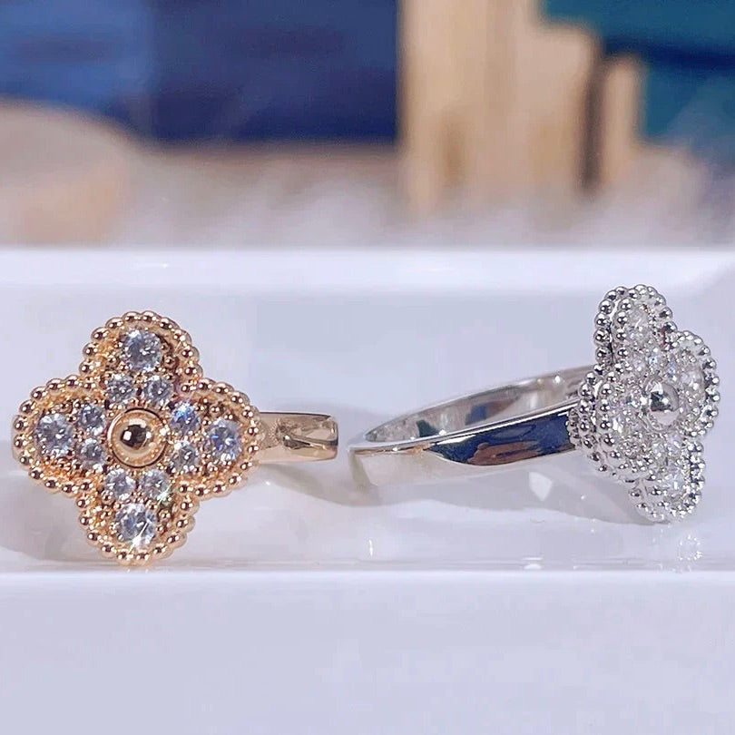 [Glimmer]CLOVER DIAMOND RING