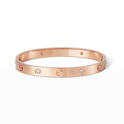 [Glimmer]LOVE BRACELET 6.1MM 4 DIAMONDS