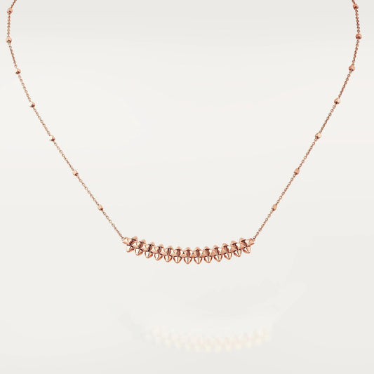 [Glimmer]CLASH PINK GOLD NECKLACE