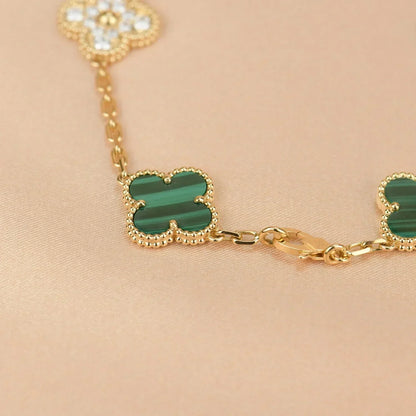[Glimmer] CLOVER 5 MOTIF MALACHITE ブレスレット コレクション
