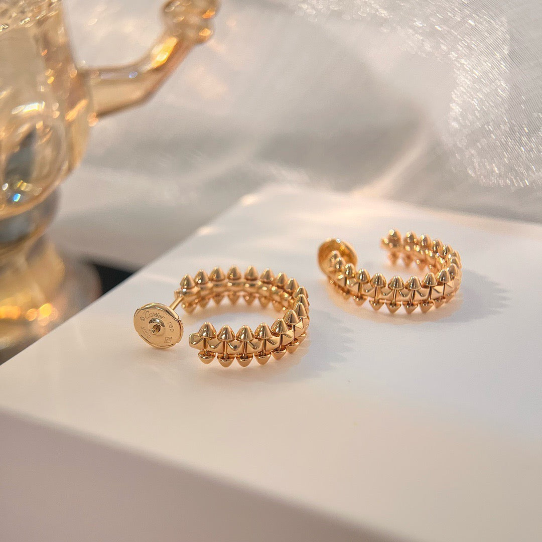 [Glimmer]CLASH SMALL HOOP EARRINGS