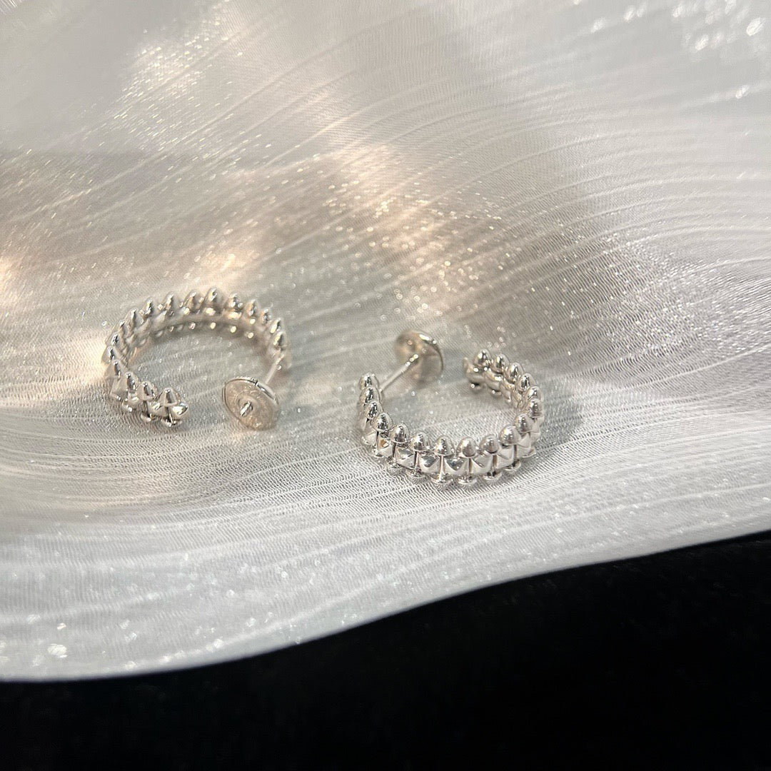 [Glimmer]CLASH SMALL HOOP EARRINGS