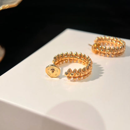[Glimmer]CLASH SMALL HOOP EARRINGS