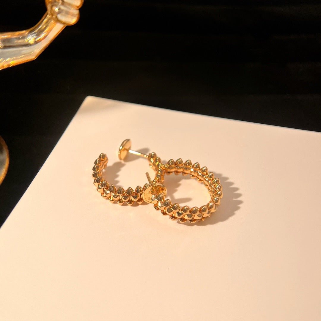 [Glimmer]CLASH SMALL HOOP EARRINGS