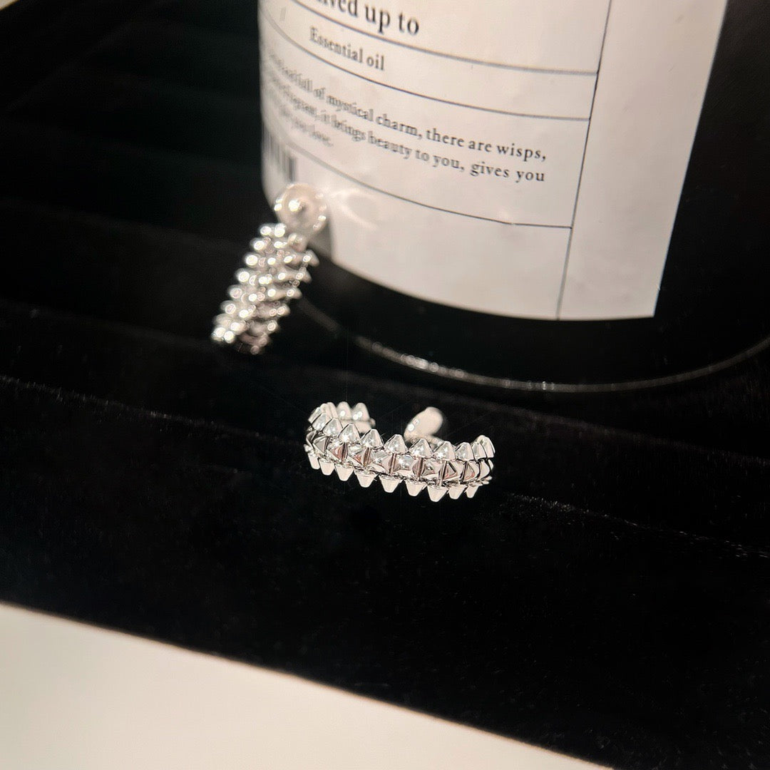 [Glimmer]CLASH SMALL HOOP EARRINGS