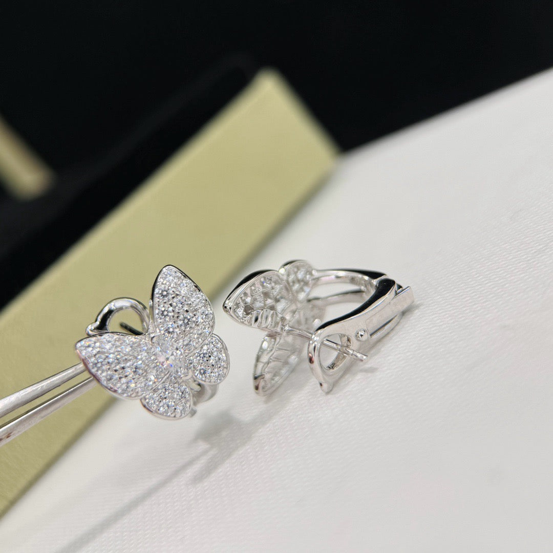 [Glimmer]BUTTERFLY ALL DIAMOND EARRINGS