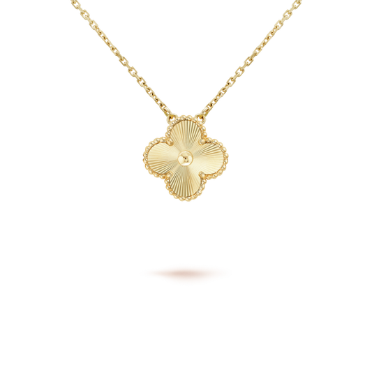 [Glimmer]CLOVER 15MM LASER NECKLACE