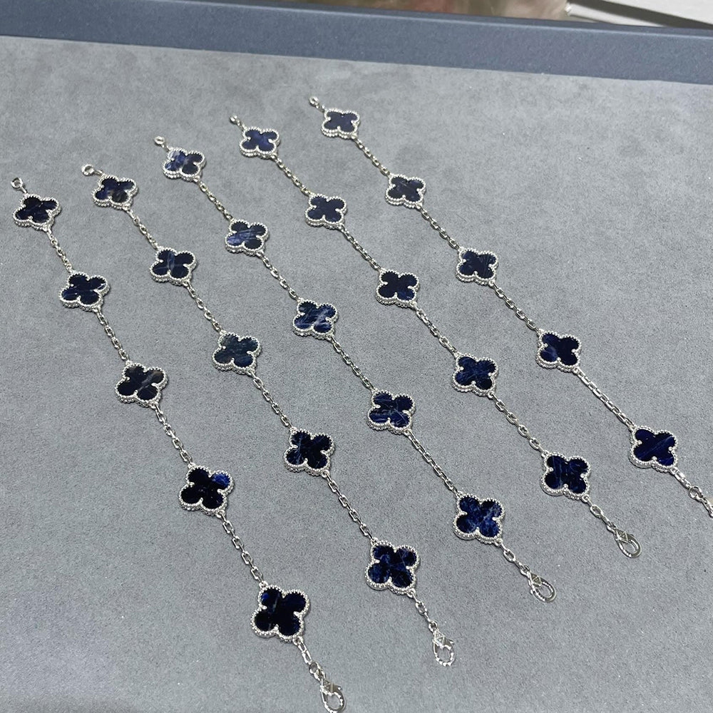 [Glimmer]CLOVER 5 MOTIF PIETERSITE BRACELET COLLECTION
