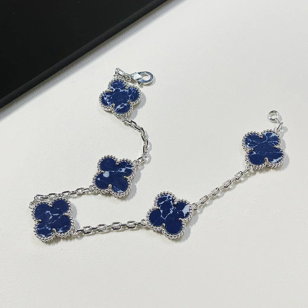 [Glimmer]CLOVER 5 MOTIF PIETERSITE BRACELET COLLECTION