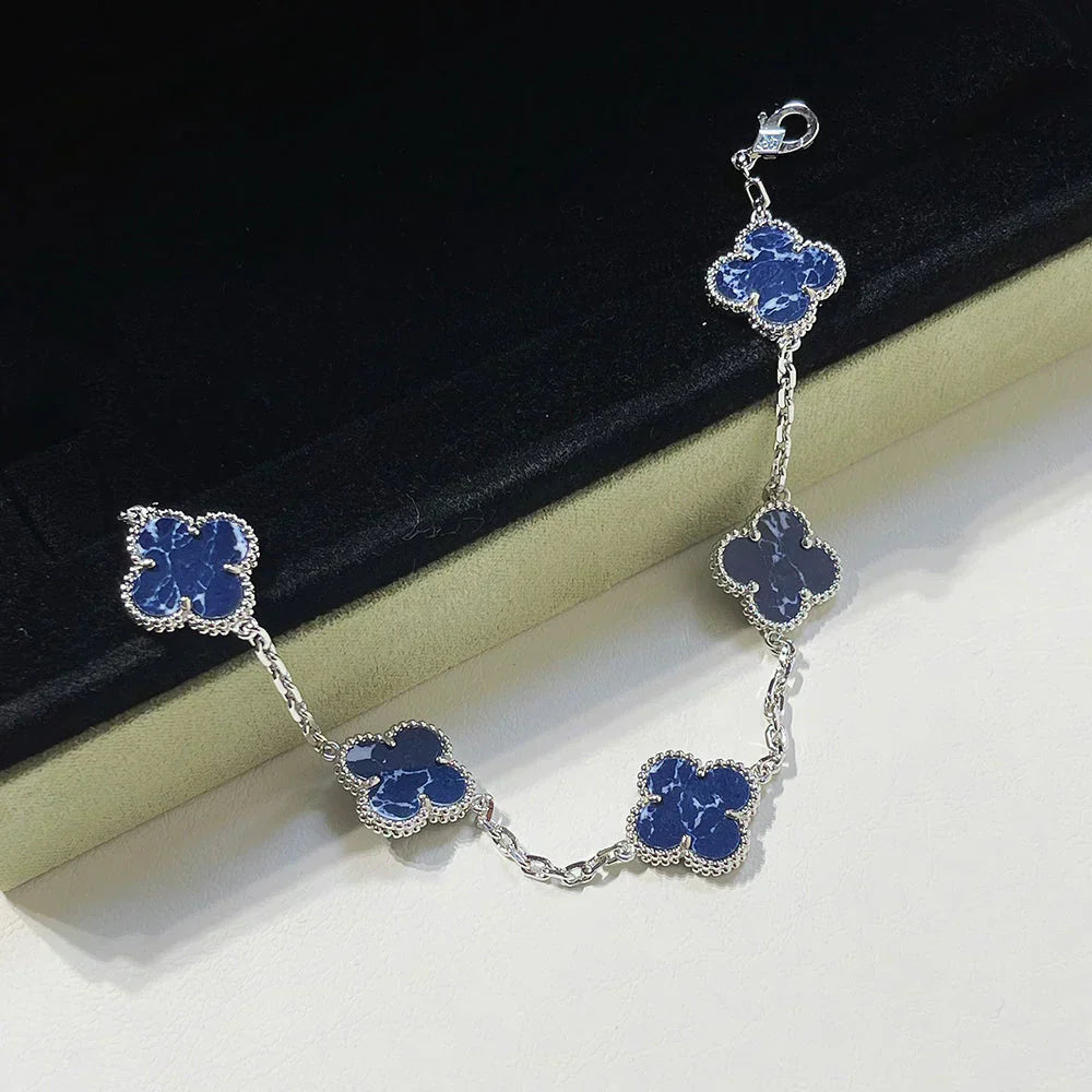 [Glimmer]CLOVER 5 MOTIF PIETERSITE BRACELET COLLECTION