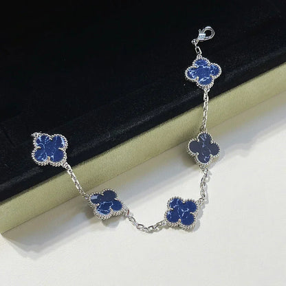 [Glimmer]CLOVER 5 MOTIF PIETERSITE BRACELET COLLECTION