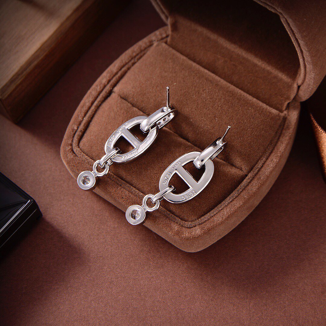 [Glimmer]HM CHAINE DIAMOND EARRINGS