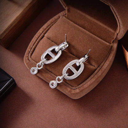 [Glimmer]HM CHAINE DIAMOND EARRINGS