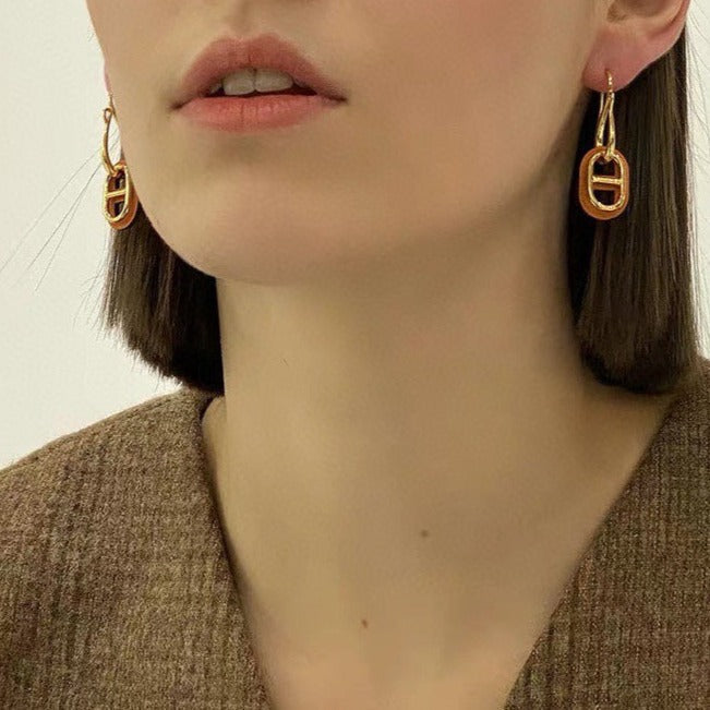 [Glimmer]HM O'MAILLON GOLD EARRINGS