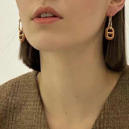 [Glimmer]HM O'MAILLON GOLD EARRINGS