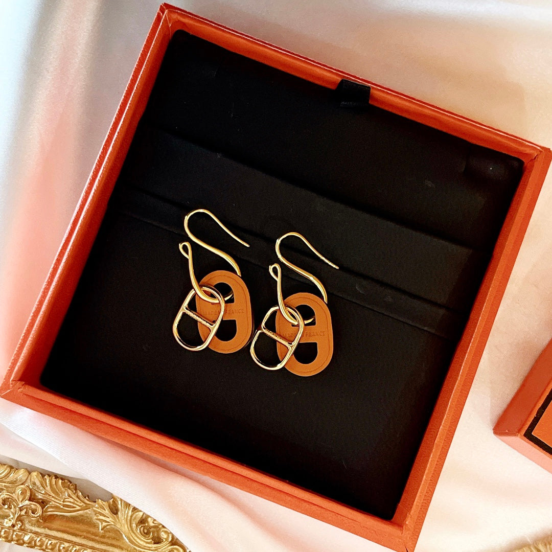 [Glimmer]HM O'MAILLON GOLD EARRINGS