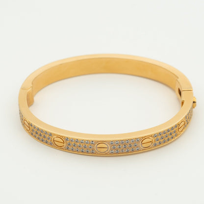 [Glimmer]LOVE BRACELET 6.1MM DIAMOND-PAVED