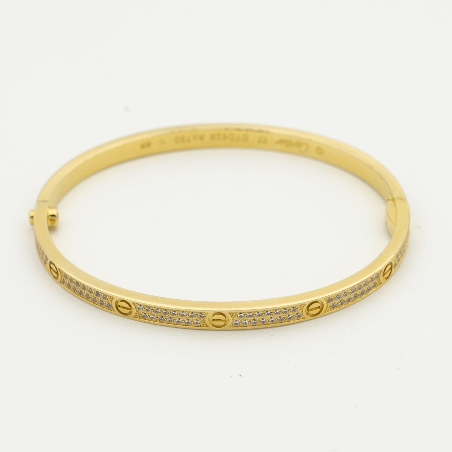 [Glimmer]LOVE BRACELET 3.65MM DIAMOND-PAVED